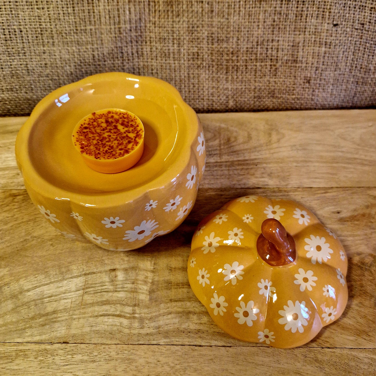 Groovy Floral Pumpkin Wax/Oil Burner
