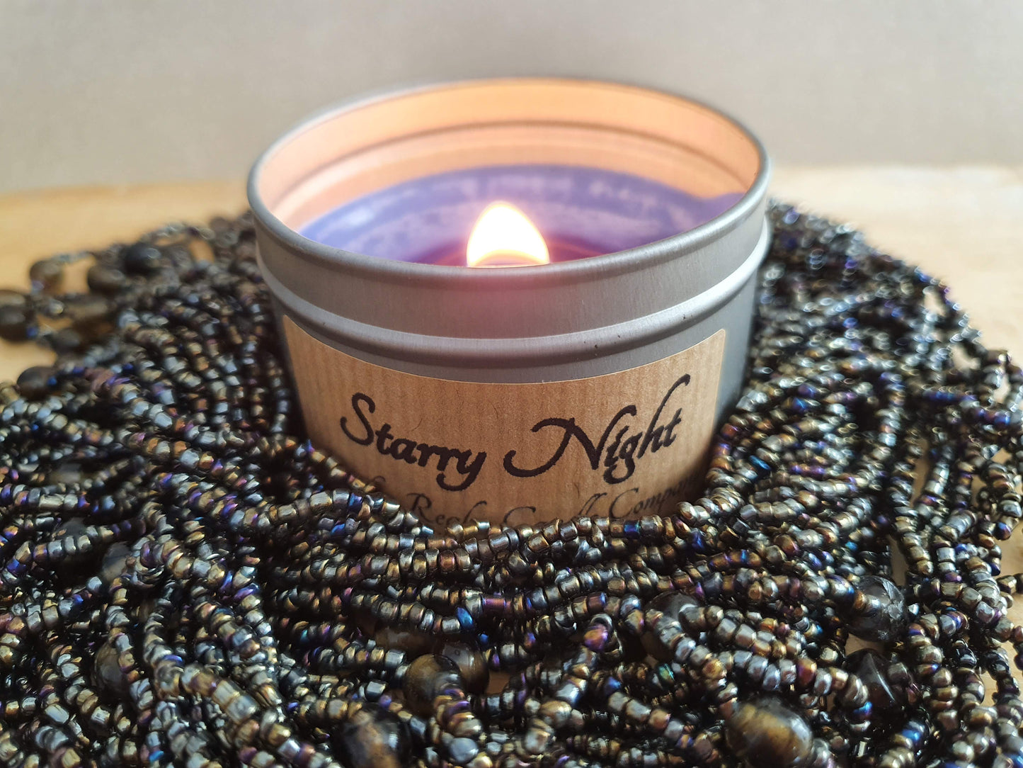 Starry Night Crackling Tin