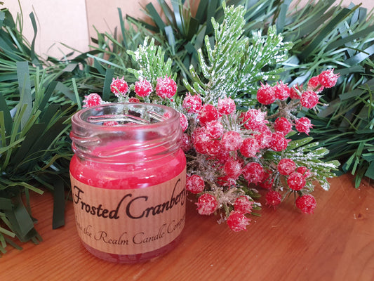 Frosted Cranberry Mini Jar