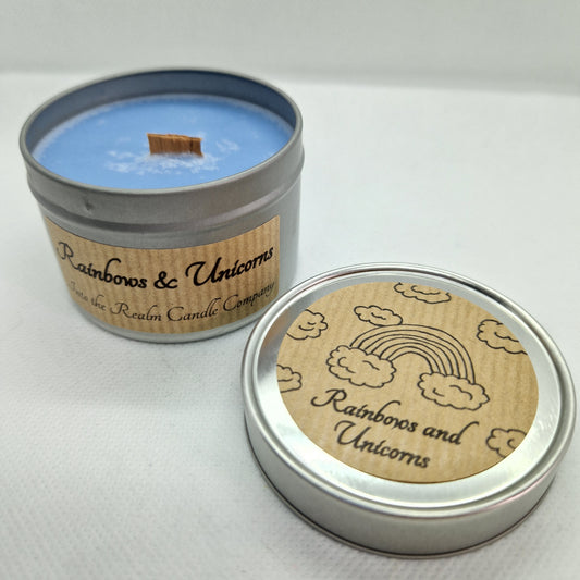 Rainbows and Unicorns Crackling Tin