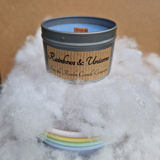 Rainbows and Unicorns Crackling Tin