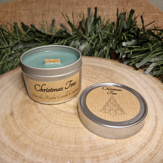 Christmas Tree Crackling Tin