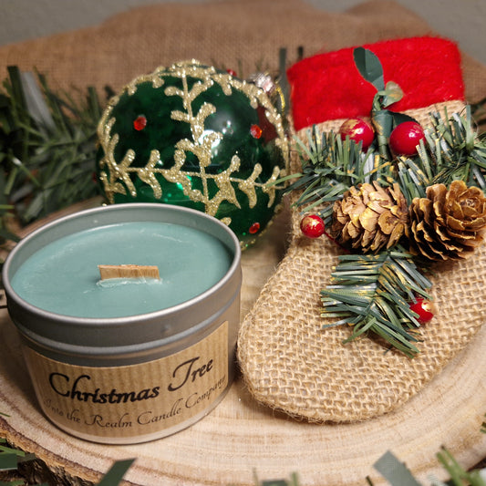 Christmas Tree Crackling Tin