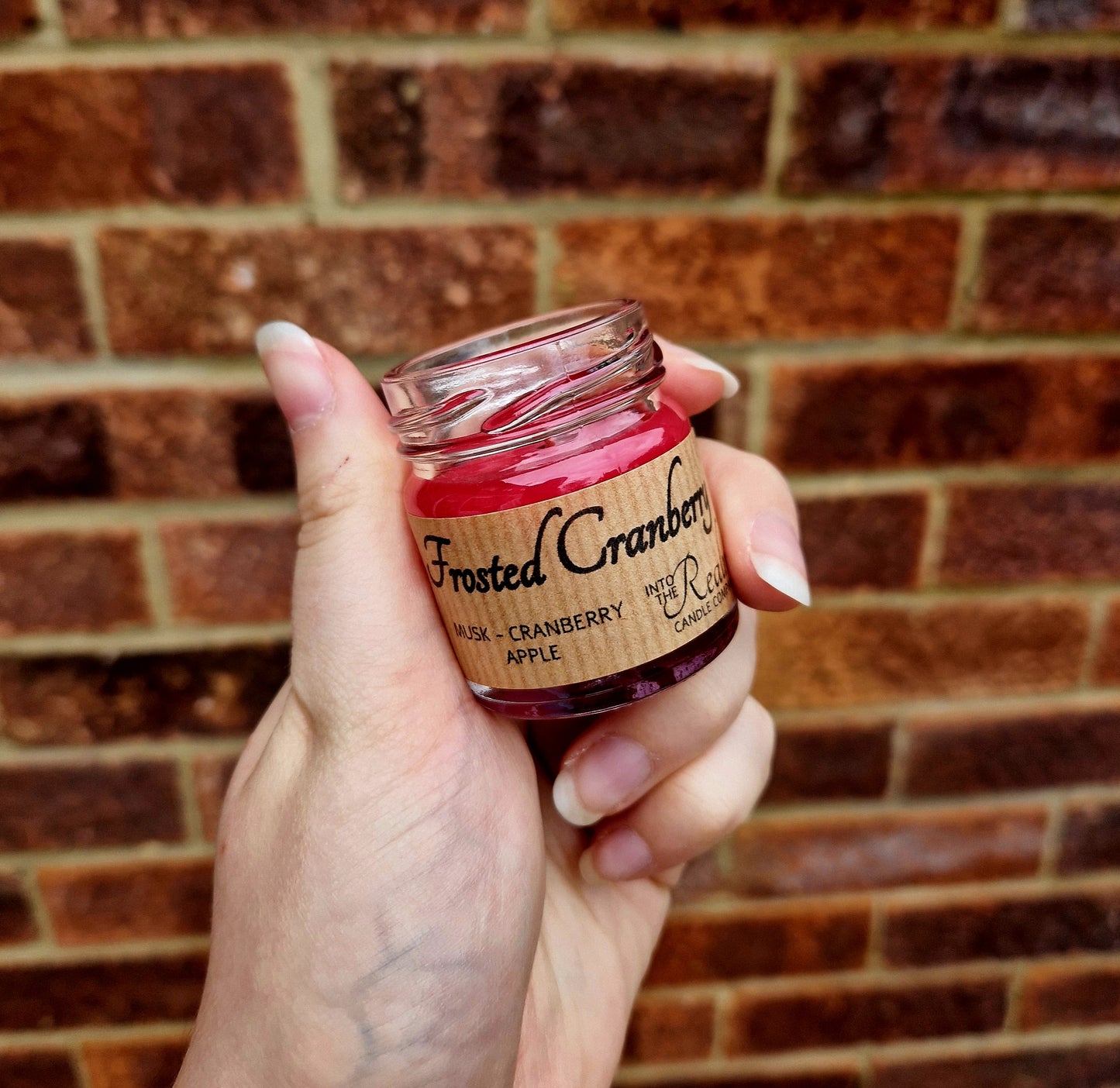 Frosted Cranberry Mini Jar