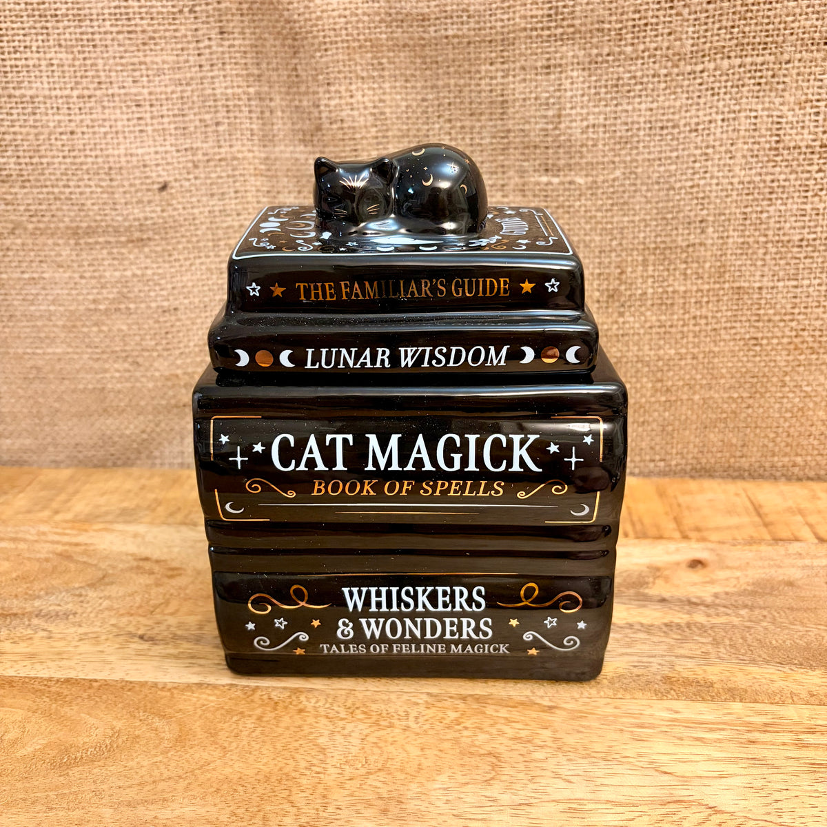 Cat Book Stack Wax/Oil Burner