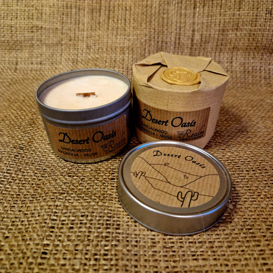 Desert Oasis Crackling Tin