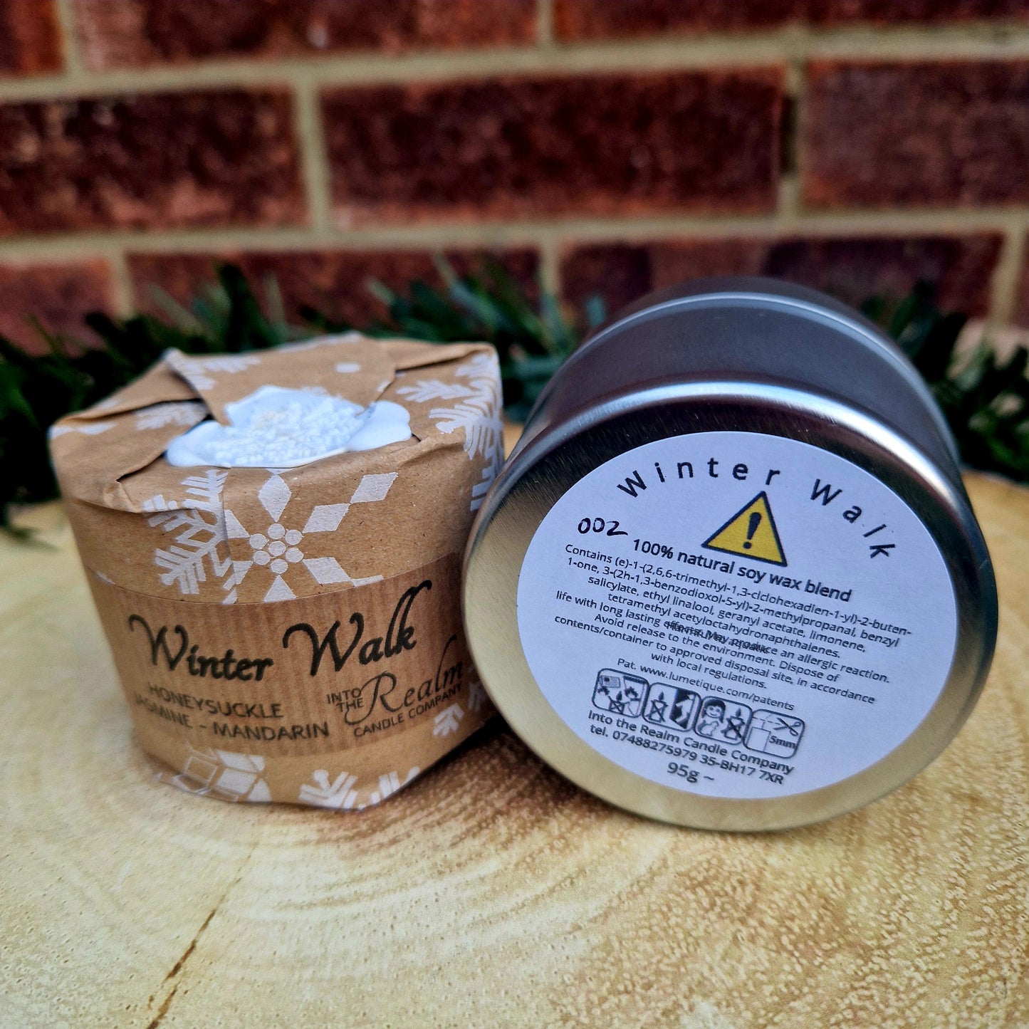 Winter Walk Crackling Tin