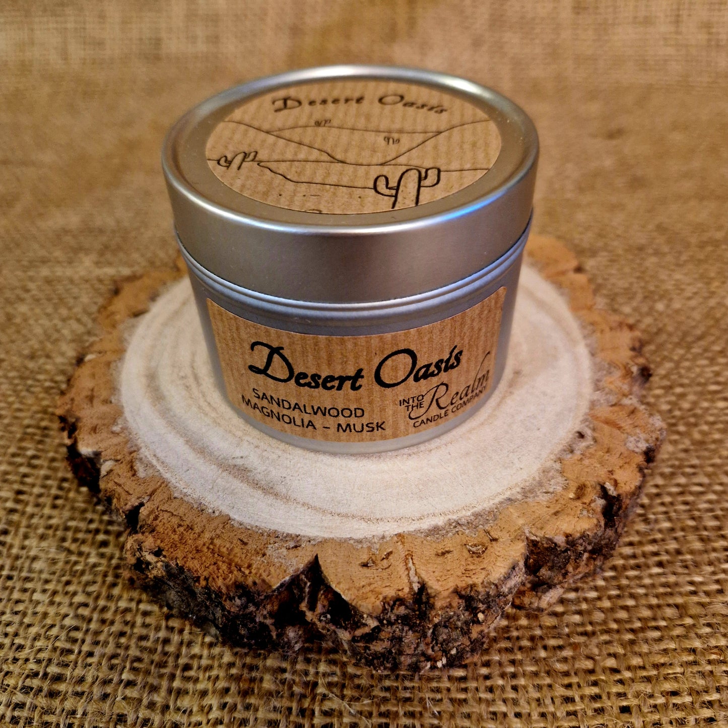 Desert Oasis Crackling Tin