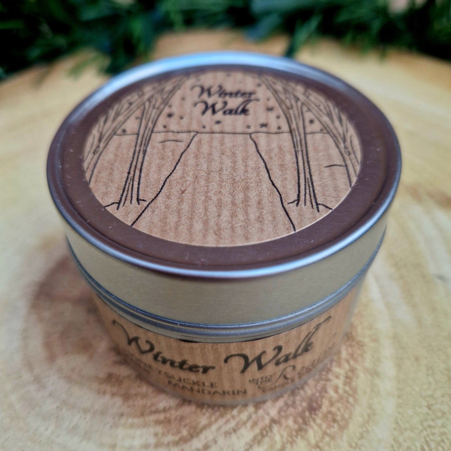 Winter Walk Crackling Tin