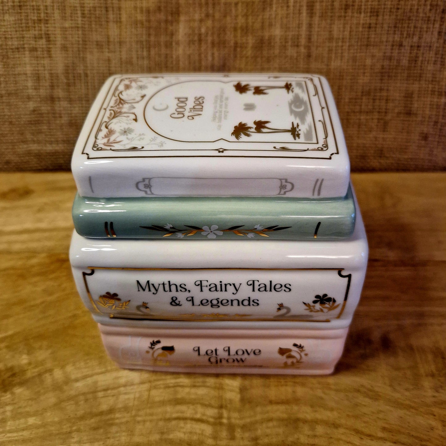 Book Stack Wax/Oil Burner