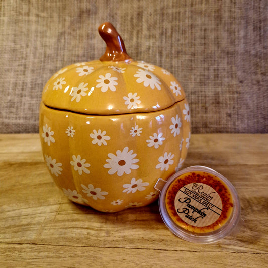 Groovy Floral Pumpkin Wax/Oil Burner