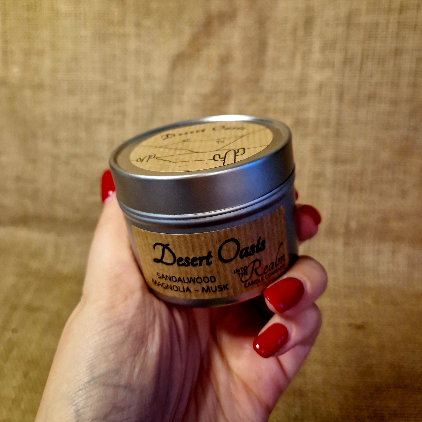 Desert Oasis Crackling Tin