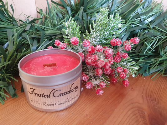 Frosted Cranberry Crackling Tin