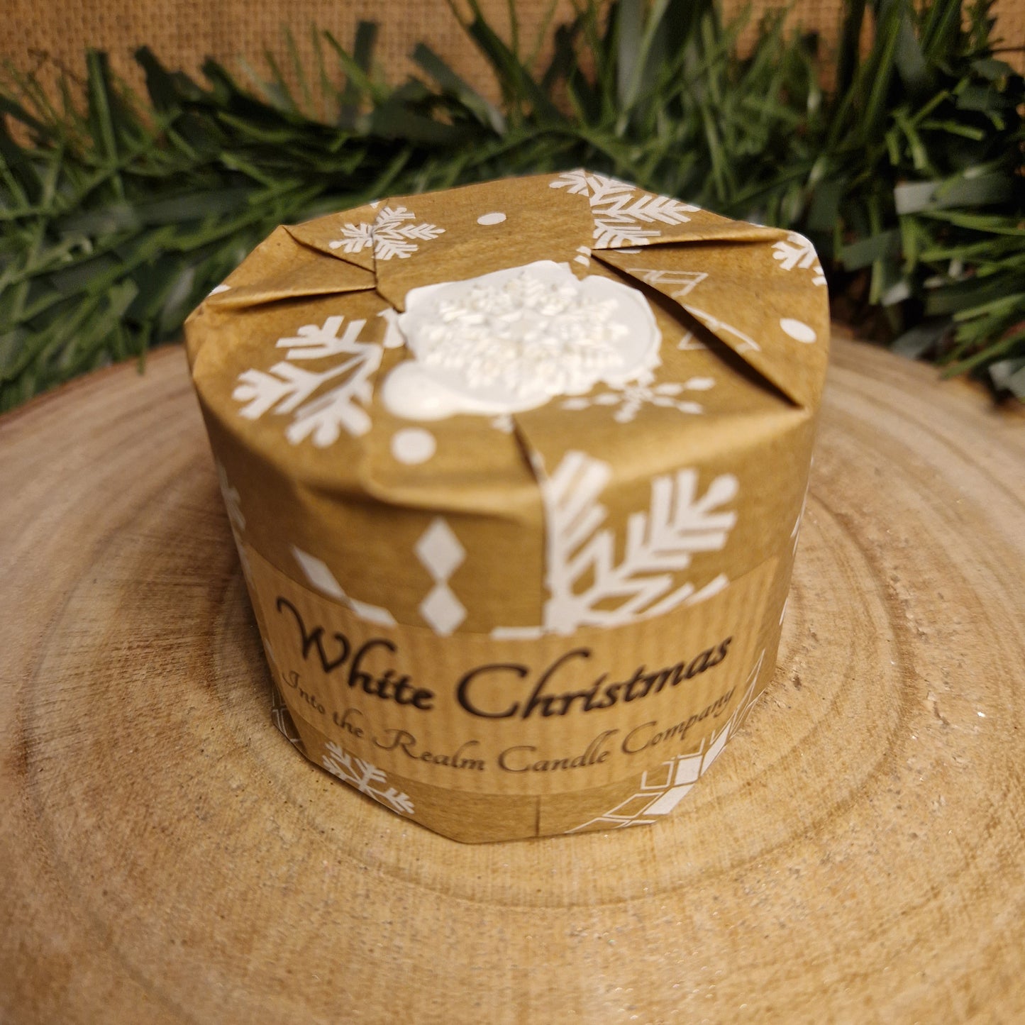 White Christmas Crackling Tin
